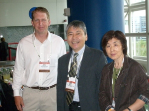 David Carr at AWEA with a former staff member and his wife.